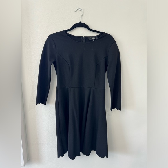 Cumulonimbus Clouds Black Skater Dress - L - Picture 3 of 4